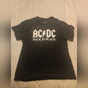 AC/DC Back In Black Graphic‎ T-Shirt, Size Medium